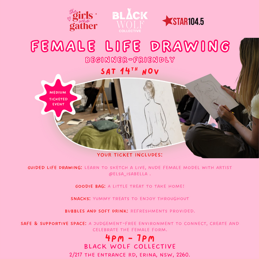 Female Life Drawing | Saturday 14 November | Erina NSW