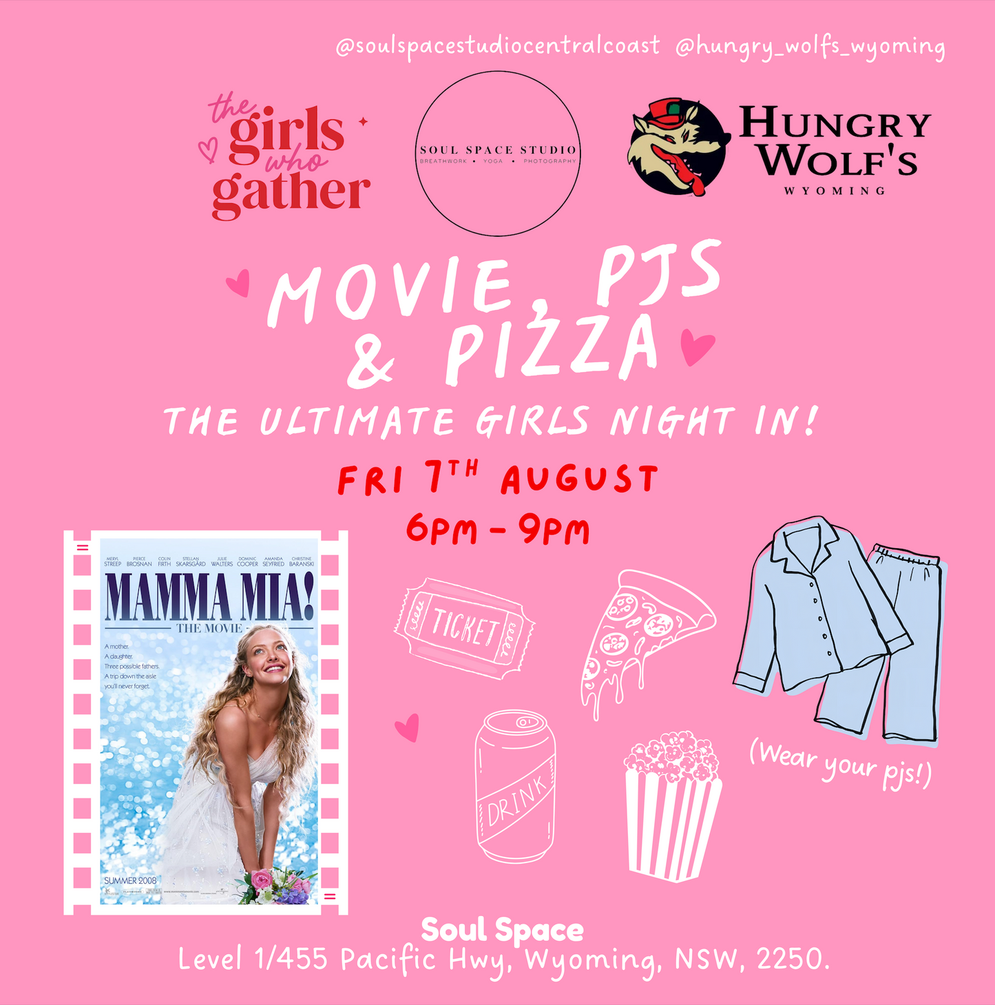 Movie, PJ's & Pizza | Friday 7 August | Wyoming NSW