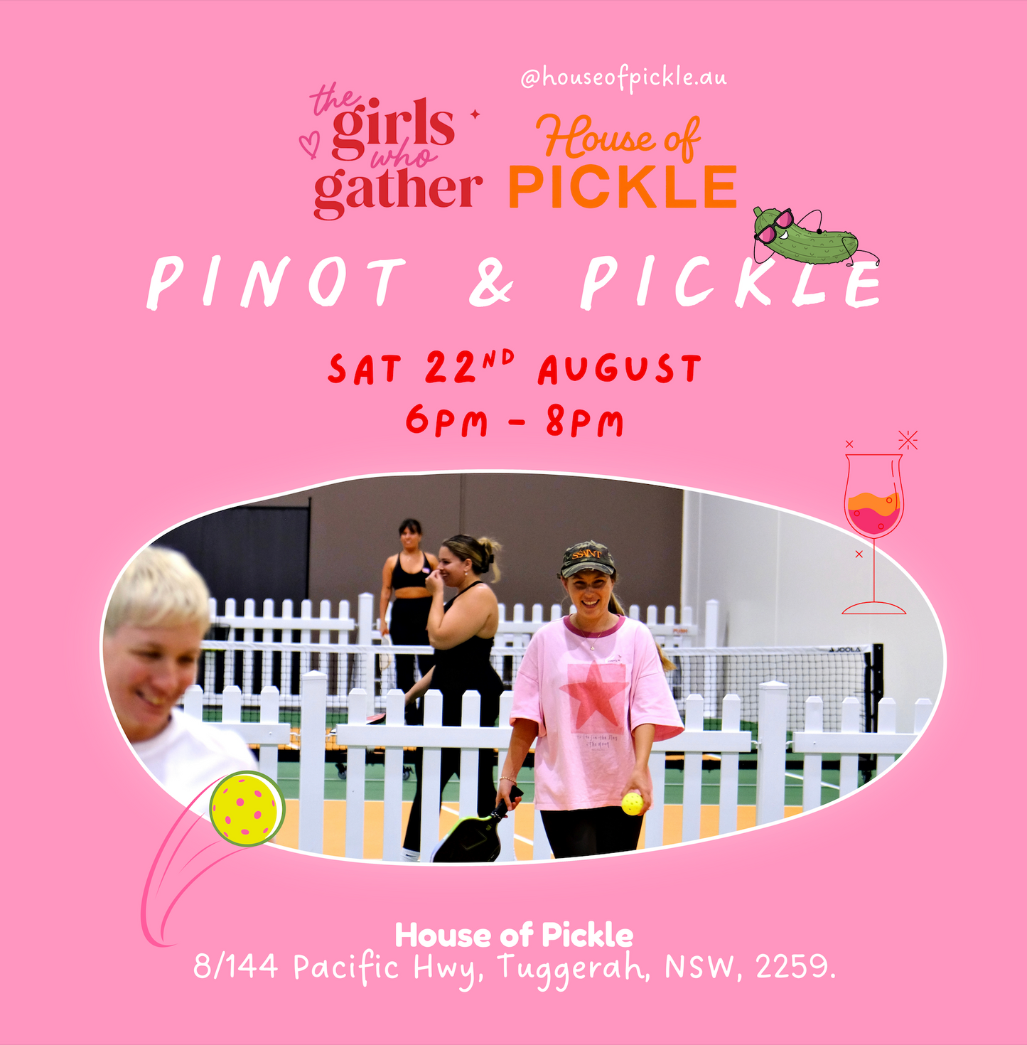 Pinot & Pickle | Saturday 22 August | Tuggerah NSW