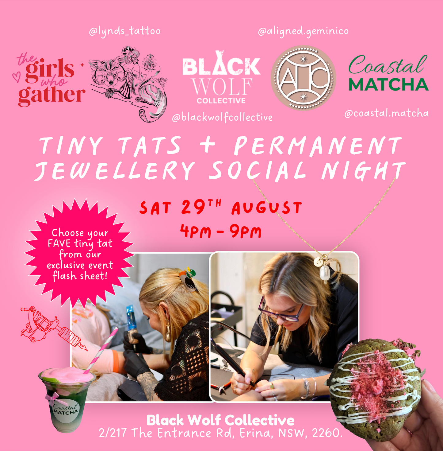 Tiny Tats & Permanent Jewellery | Saturday 29 August | Erina NSW