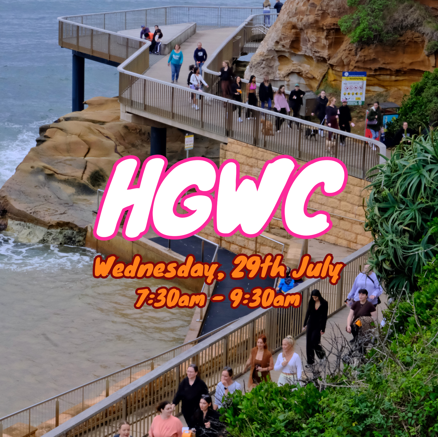 Women attending The Girls Who Gather Hot Girl Walk Club in Terrigal on the Central Coast. Free community walk helping women stay active, make new friends and build meaningful connections.